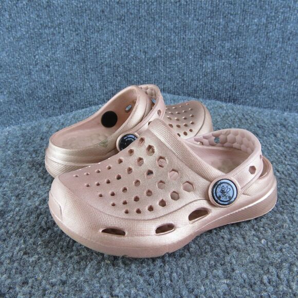 Joybees Girls Clog Size T 6-7 Medium Shoes Rosegold Synthetic Slip‎ On - Picture 1 of 5